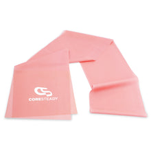 Load image into Gallery viewer, The industry standard in rehabilitation aid and physiotherapy, Coresteady Resistance Therapy bands provide safe and effective workouts that allow you to be in total control of every movement. Pink Lightest Band.
